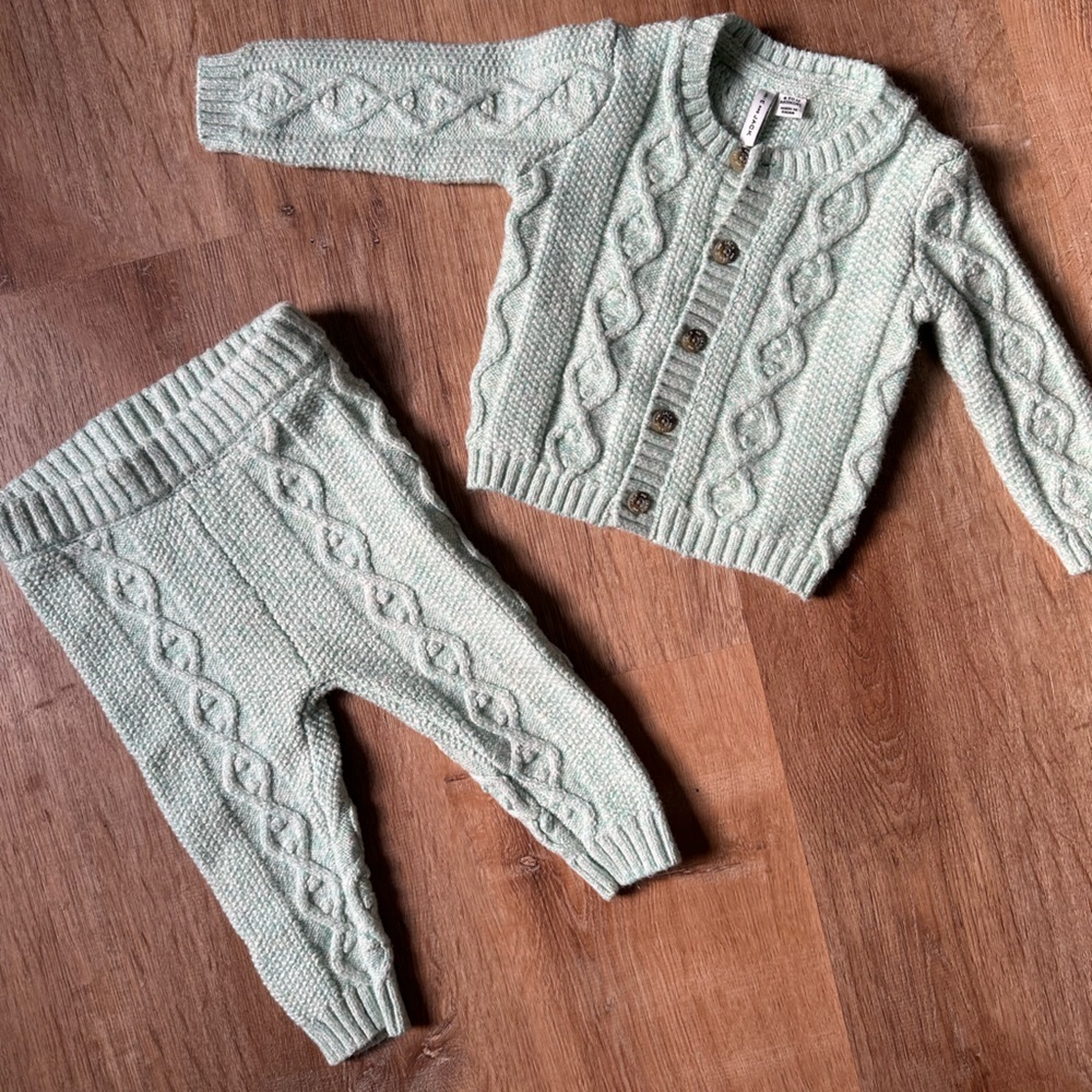 Janie and Jack baby sweater outfit NWOT
